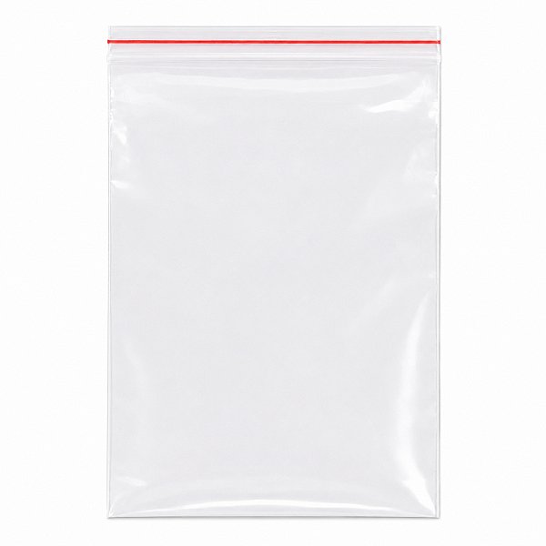 Saco Zip Lock 20x28 Transparente 100 Unidades Resistente