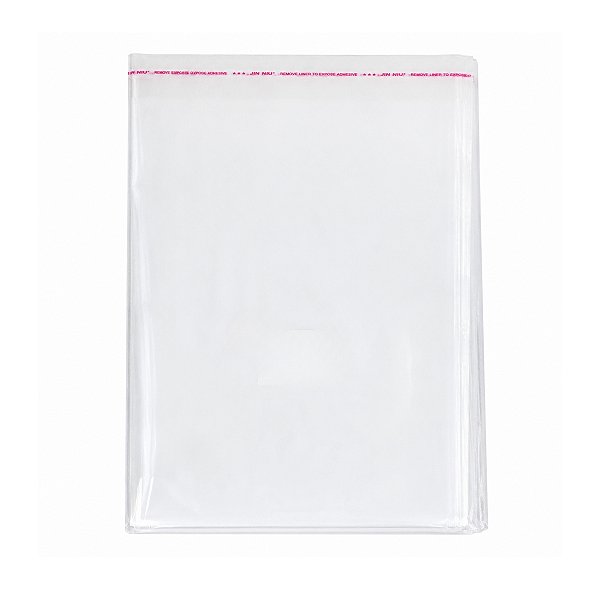 Saco Plástico Adesivado 30x40 Kit 1000 Unidades Transparente