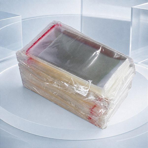 Saco Plastico Adesivado Sem solapa 6x12 cm 1.000 unidades