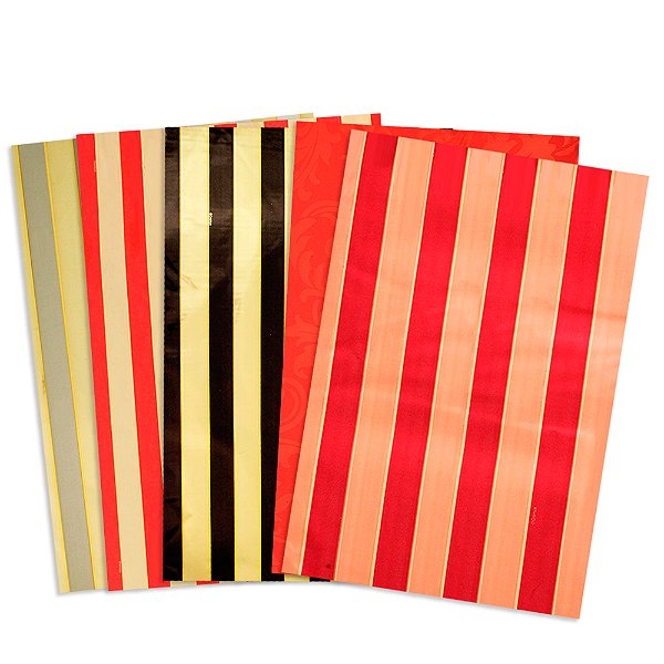 50 Saco de presentes Laminados Tema Casual Cromus 30x44 cm