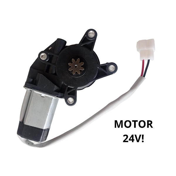 Motor Maquina Vidro Eletrico Mabuchi 24V 8 Dentes Esquerdo