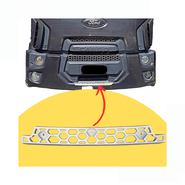 Soleira Estribo Pisante Frontal Parachoque Ford Cargo Novo