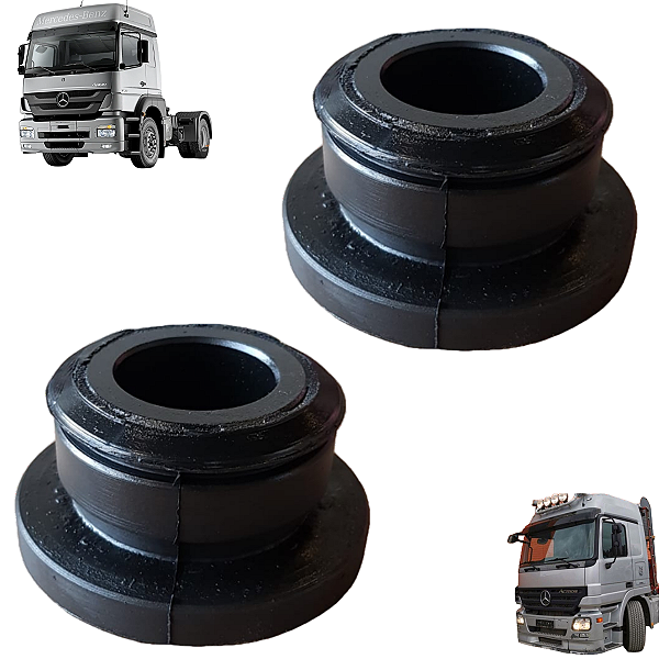 KIT 2 BUCHA DA SUSPENSÃO DA CABINE MERCEDES-BENZ AXOR/ACTROS