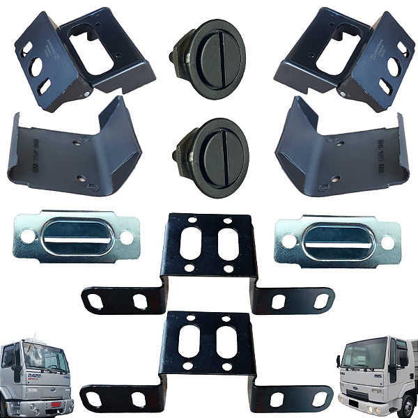 KIT CAPÔ PINO+PRESILHA+SUPORTE+DOBRADIÇA+TAMPA FORD CARGO G1