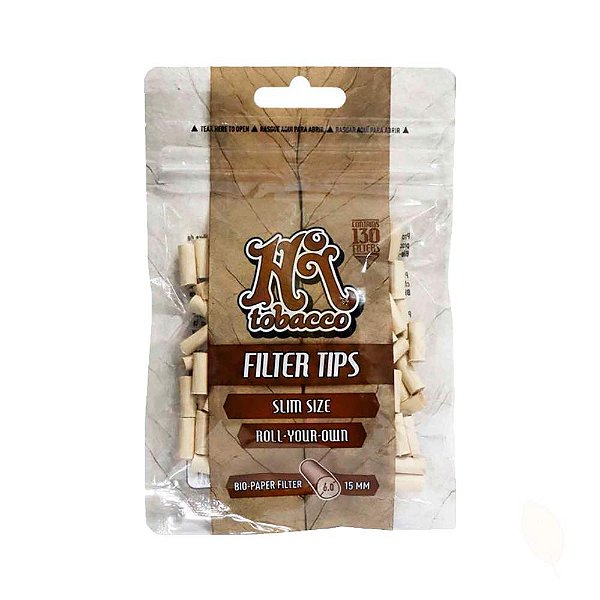 Filtro Slim Size Biodegradável Hitobacco - 15X6mm