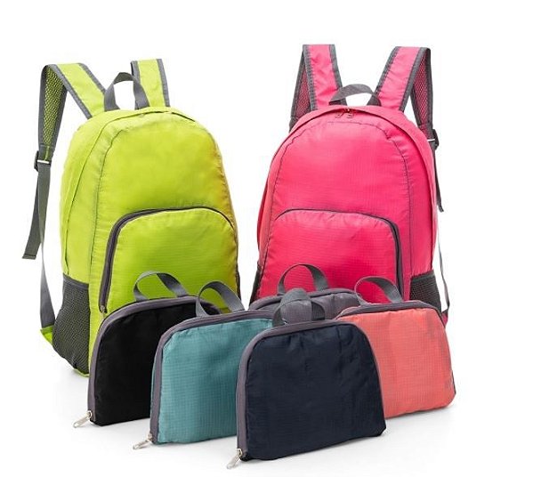 Mochila Dobrável em Nylon