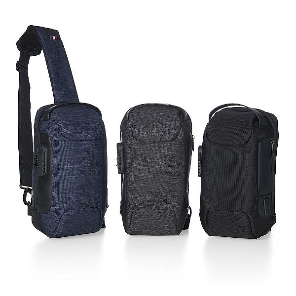 Mochila de Ombro USB Anti-Furto Resistente a Água