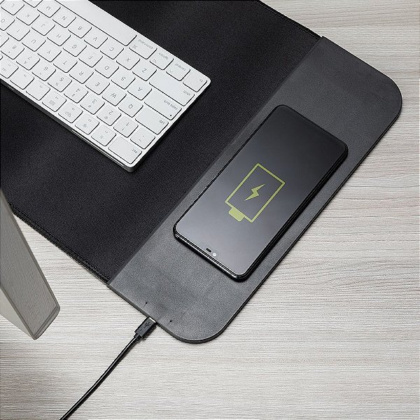 Desk Pad com Carregador por Indução