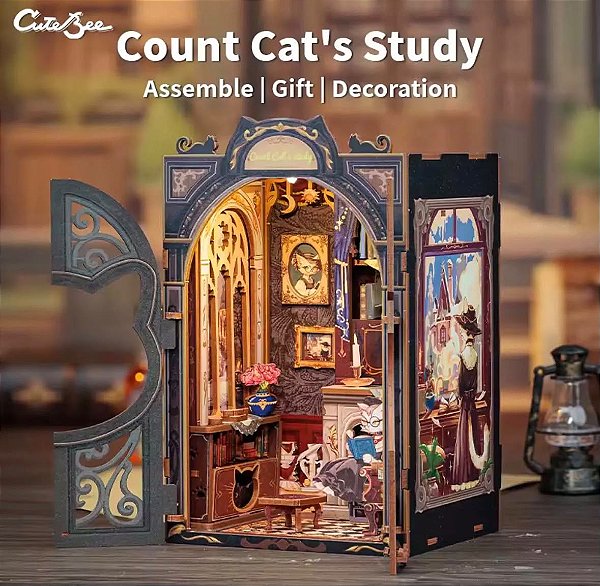 Kit Montar 3d Com Led Book Journey