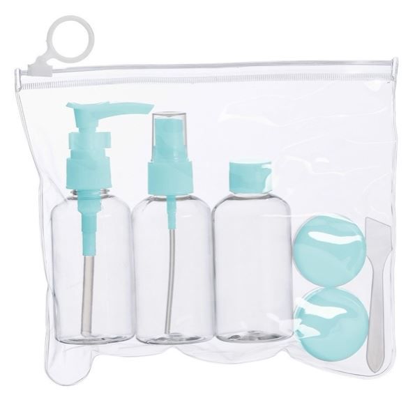Kit Frascos 6 Peças para Viagem