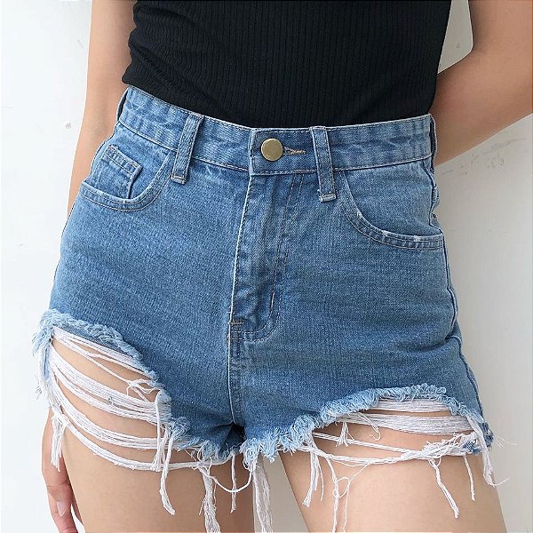 short jeans rasgado