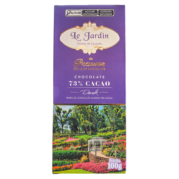 Barra de Chocolate LE JARDIN - PRAWER 73% Cacao