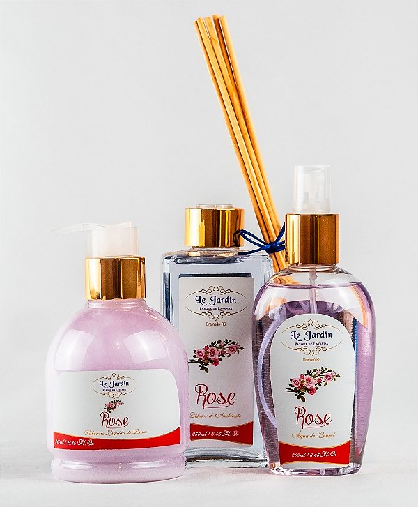 Kit Produtos Para a Casa Rose