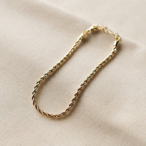 Pulseira de Cordão Baiano Diamantado