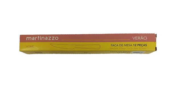 Faca De Mesa Verão Caixa 12 Unidades - Martinazzo