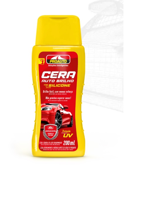 Cera Líquida Auto Brilhos 200ML - Poauto