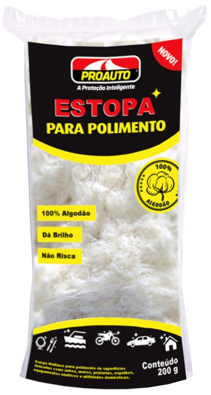 Estopa Para Polimento 200g Proauto