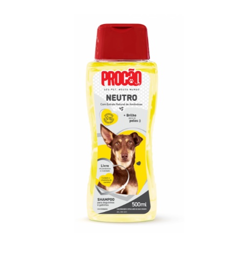 Shampoo Neutro Para Cães E Gatos 500ml - Procão