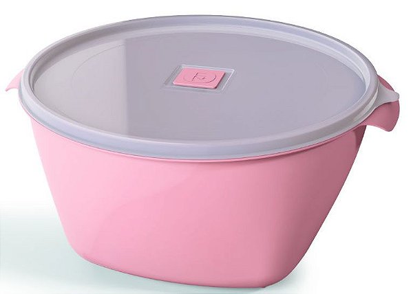 Pote Multiuso Premium 4 Litros Rosa Sólido