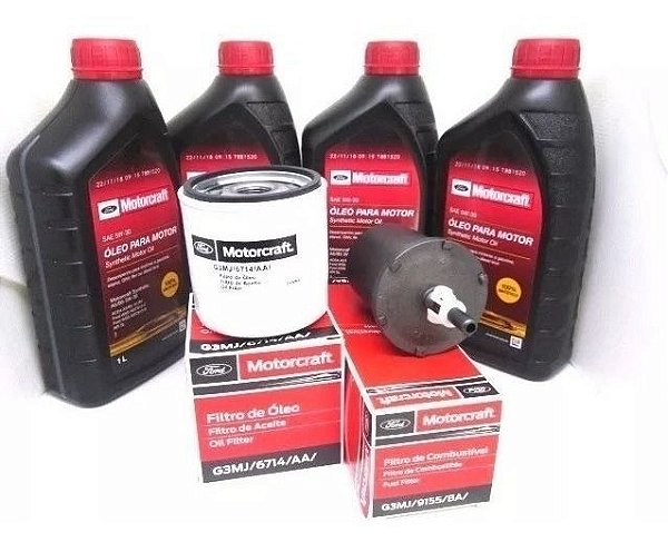 Kit 4l Óleo 5w30+filtro de óleo+filtro de combustivel FORD (ECO/NEW FIESTA)