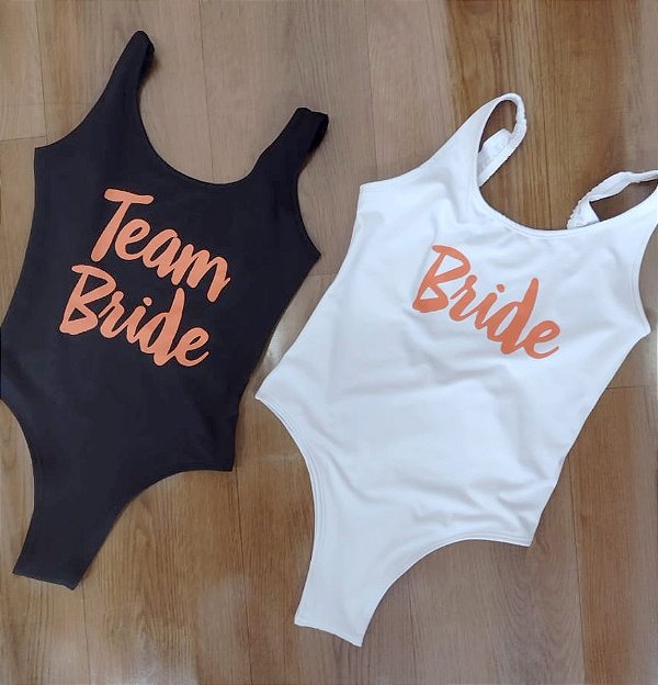 Body Maiô Lycra Cores Despedida de Solteira Team Bride - ags