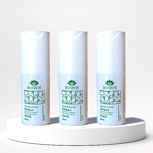 KIT DE DESODORANTES NATURAIS SPRAY (3 un)