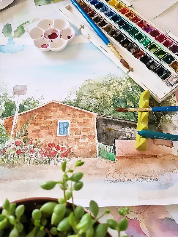 Pintura em Aquarela para Casamento