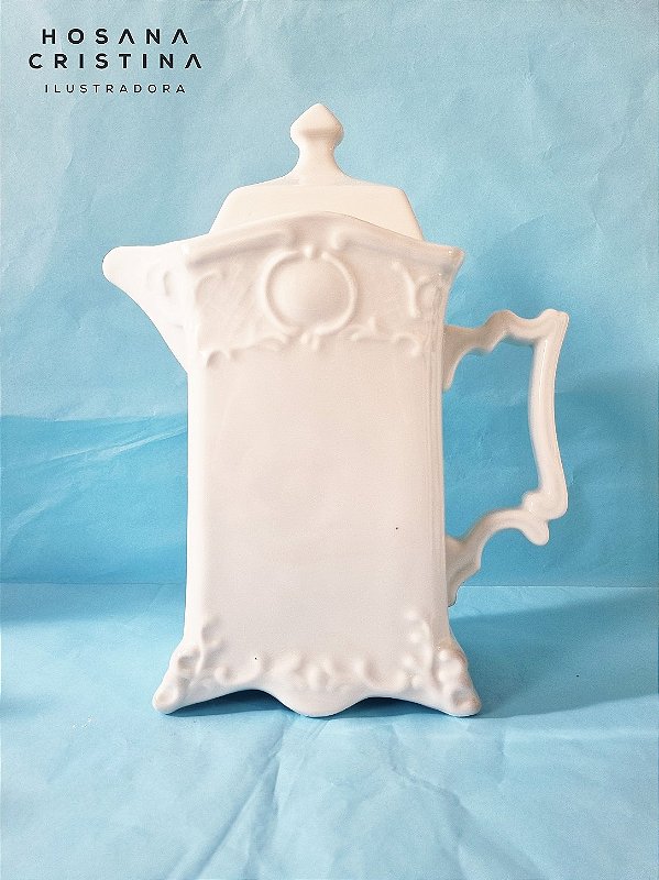 Grandioso Bule Art Déco em fina porcelana Inglesa