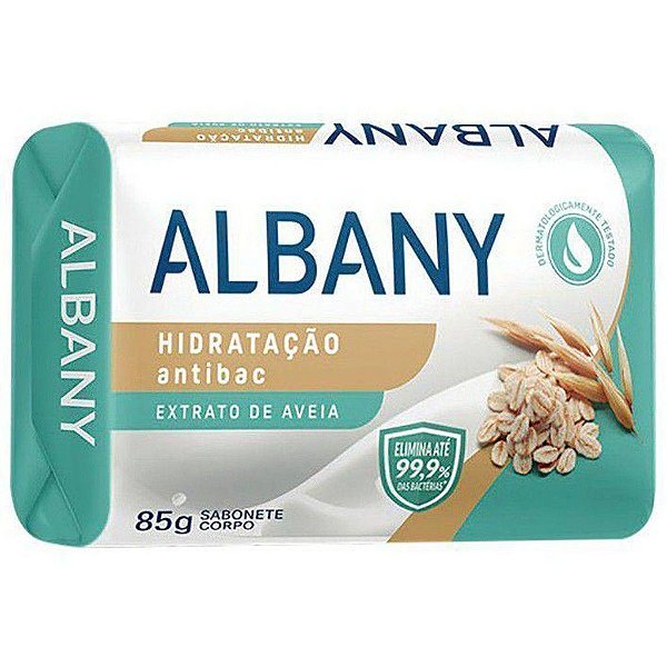 SABONETE BARRA HIDRATAÇÃO ANTIBAC ALBANY ENVOLTÓRIO 85G