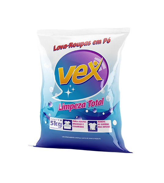 Lava-Roupas em Pó Vex 5kg – Limpeza Total