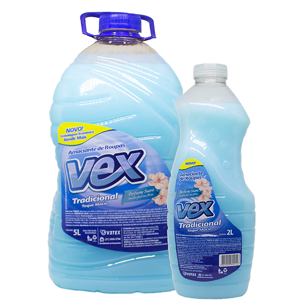 Amaciante de Roupas Vex Tradicional 5 Litros – Toque Macio
