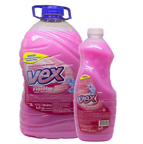 Amaciante de Roupas Vex Floral 5 Litros – Toque Macio