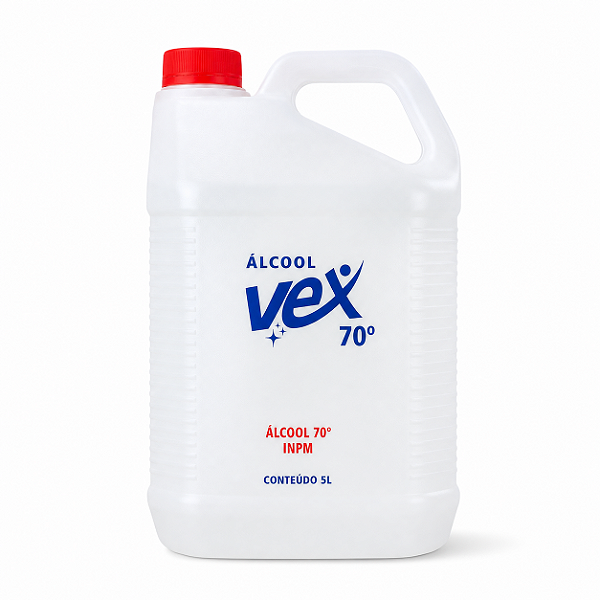 Álcool 70% Etílico Hidratado 5L Vex - Vetex