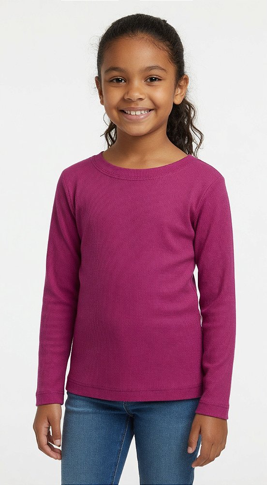 Blusa Manga Longa Canelada