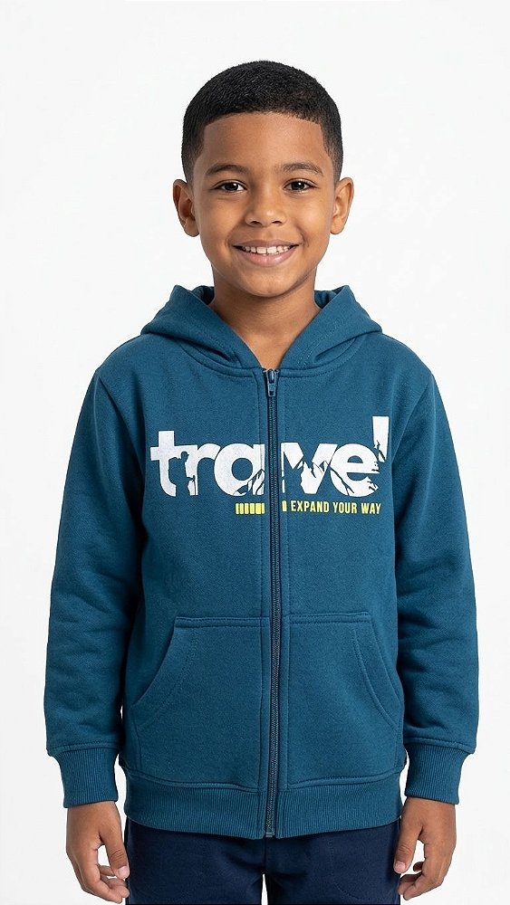 Casaco de Moletom com Capuz Travel