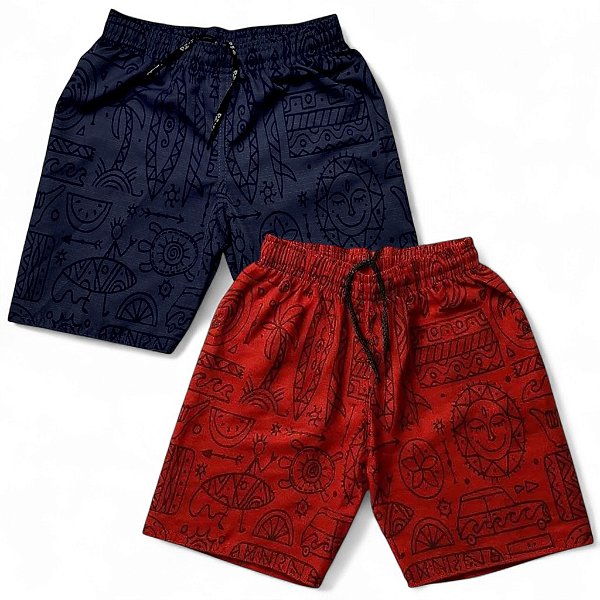 Bermuda Elástico Rip-Stop Aloha