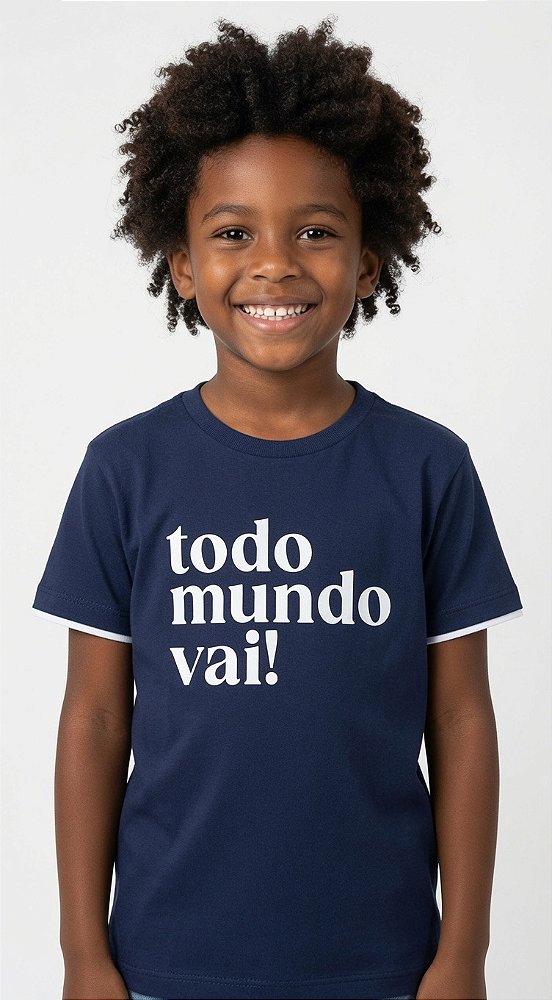 Camisa de Malha Manga Dupla ( TODO MUNDO VAI )