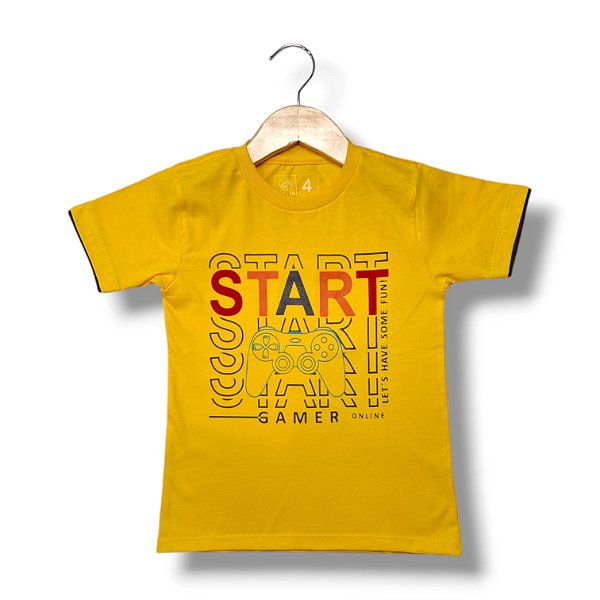 Camisa de Malha Manga Curta Start Gamer