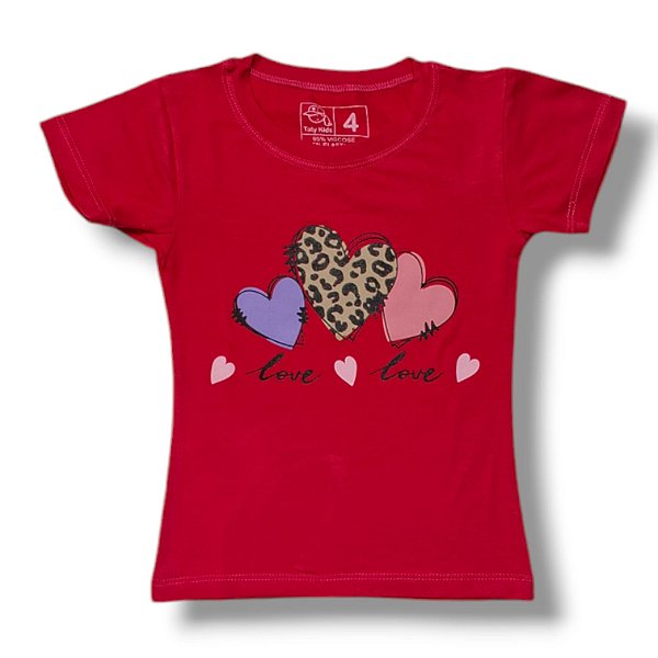 Blusa Viscolycra Manga Curta Love Love