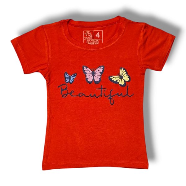 Blusa Viscolycra Manga Curta Beautiful
