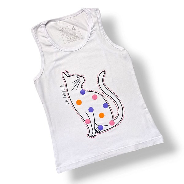 Regata Feminina Viscolycra Gatinha