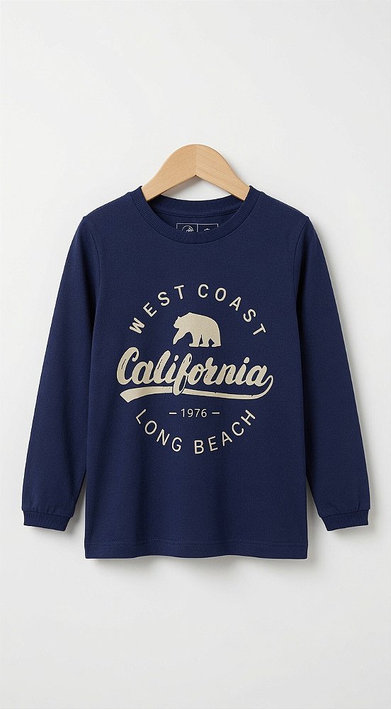 Camisa de Malha Manga Longa California