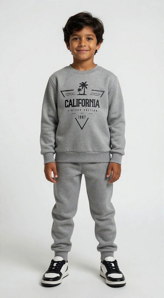 Conjunto de Moletom Flanelado California