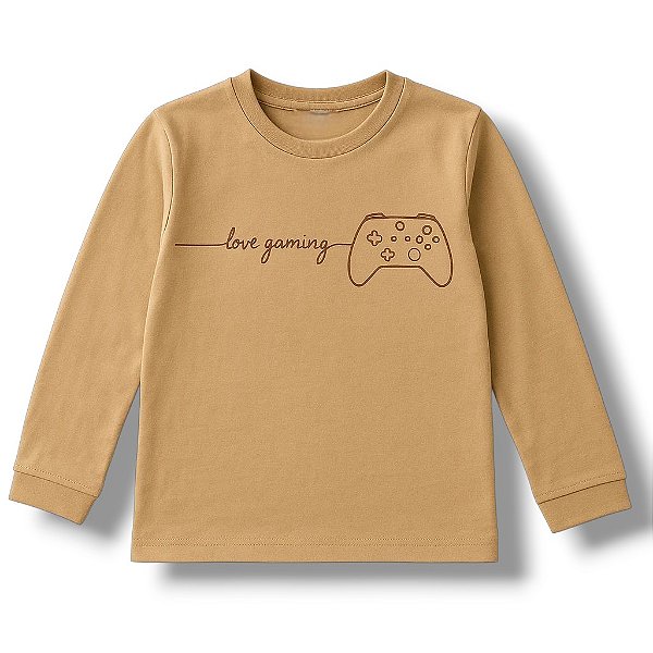 Camisa de Malha Manga Longa Love Gaming