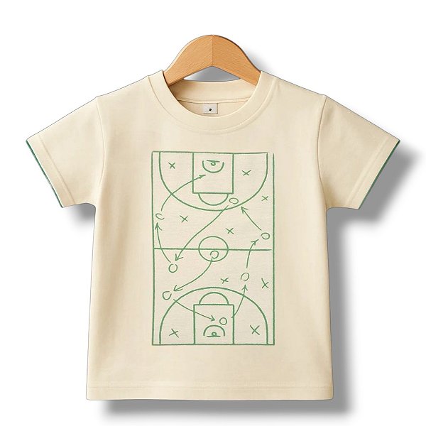 Camisa de Malha Manga Curta Campo de Futebol