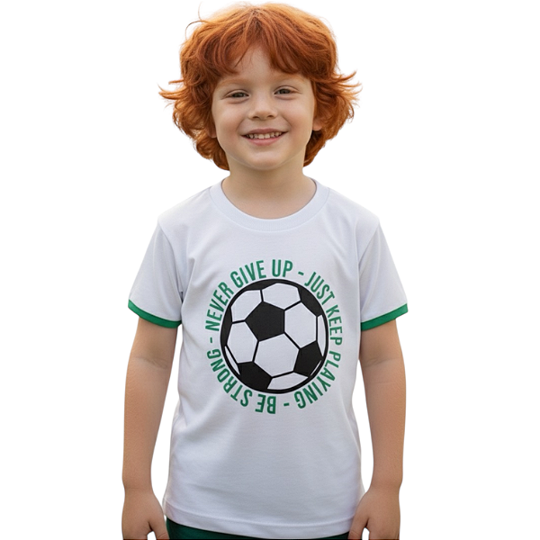 Camisa de Malha Manga Curta Never Give Up