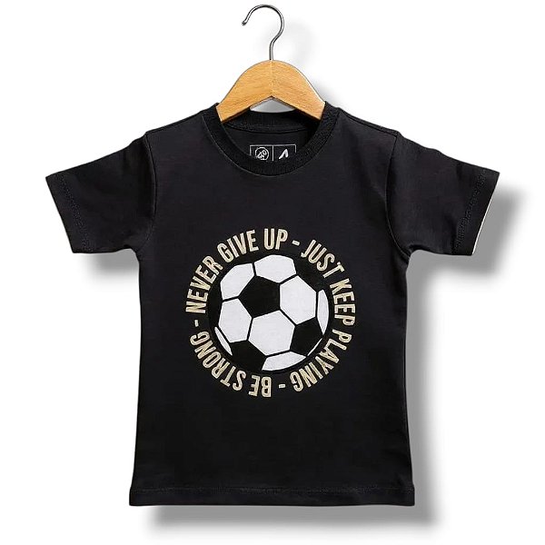 Camisa de Malha Manga Curta Never Give Up