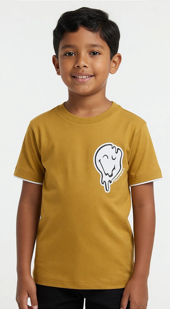 Camisa de Malha Manga Curta Emoji