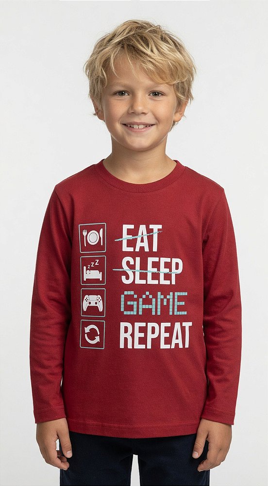 Camisa de Malha Manga Longa Gamer