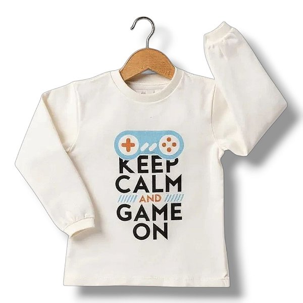 Camisa de Malha Manga Longa Keep Calm